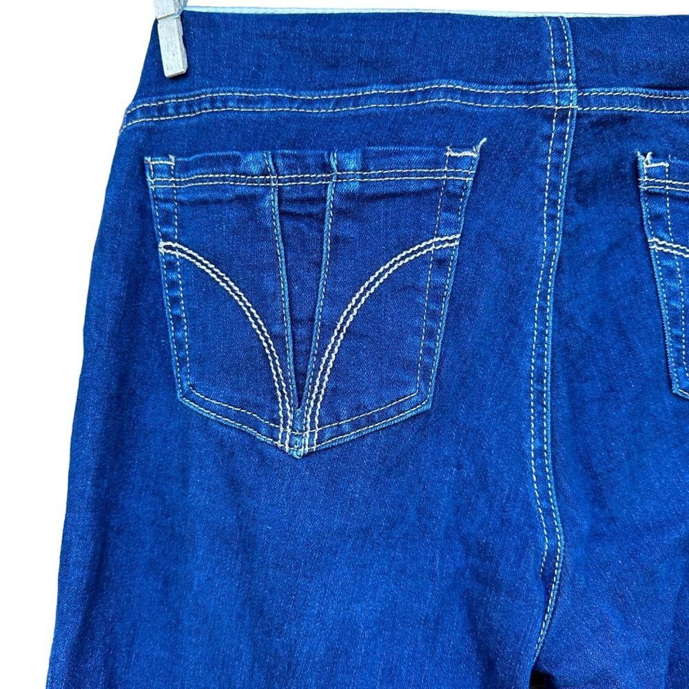 Indigo Dark Blue Maternity Skinny Stretch Size LM - Picture 14 of 15